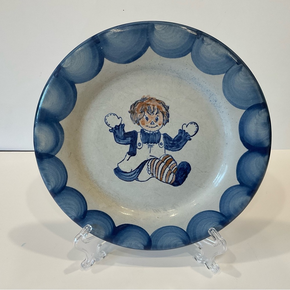 LOUISVILLE STONEWARE RAGEDY ANN PLATE